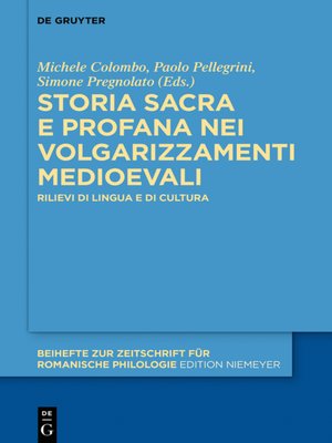 cover image of Storia sacra e profana nei volgarizzamenti medioevali